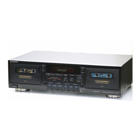 Sony TC-WR690 operating instructions