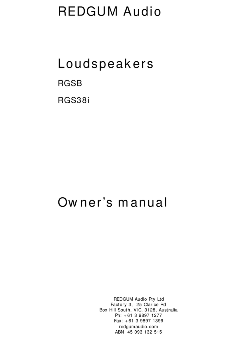 Redgum RGSB owner's manual
