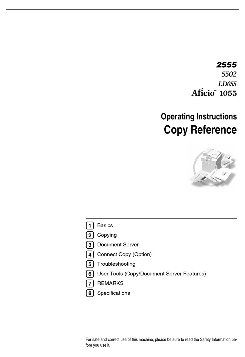 Ricoh AFICIO 1055 User manual