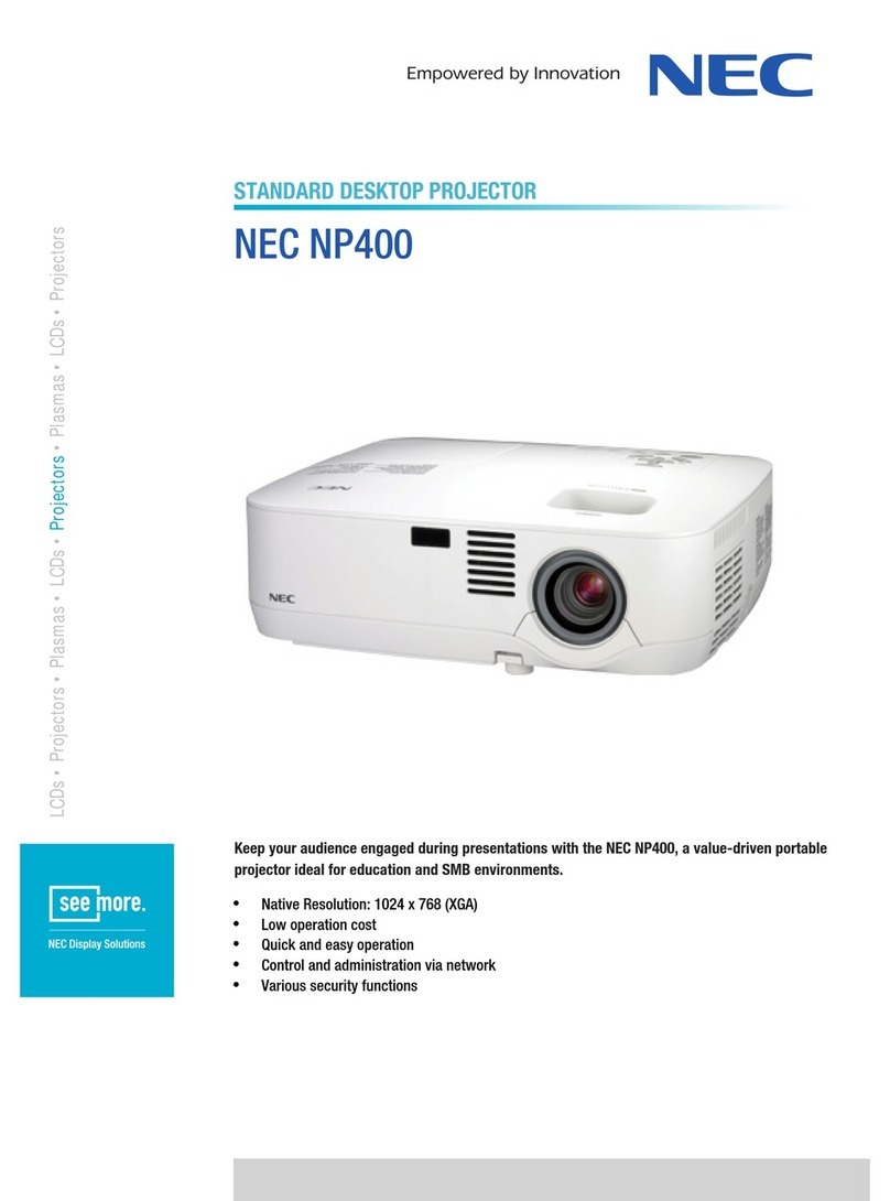 NEC NP400 Series User manual
