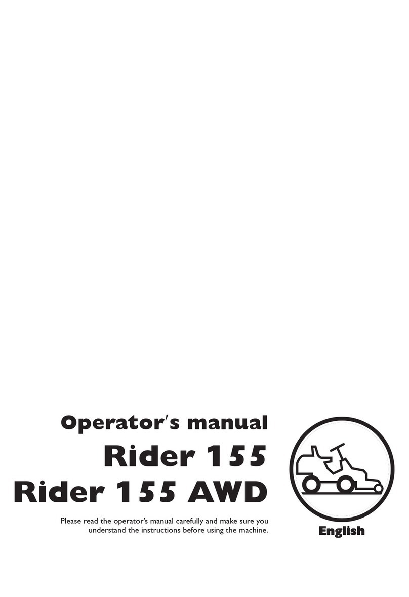 Husqvarna Rider 155 Operator's manual