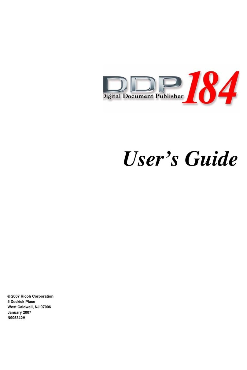 Ricoh DDP 184 User manual