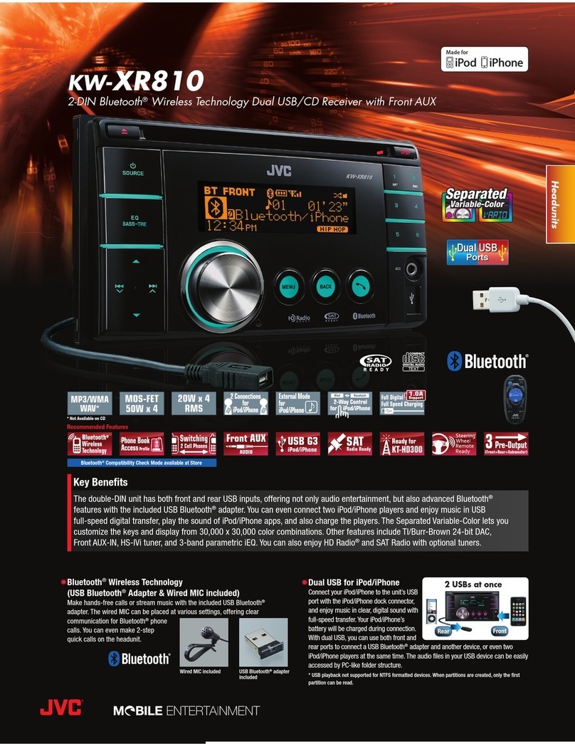 JVC KW-XR810 User manual