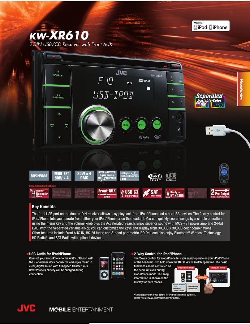 JVC KW-XR610 User manual