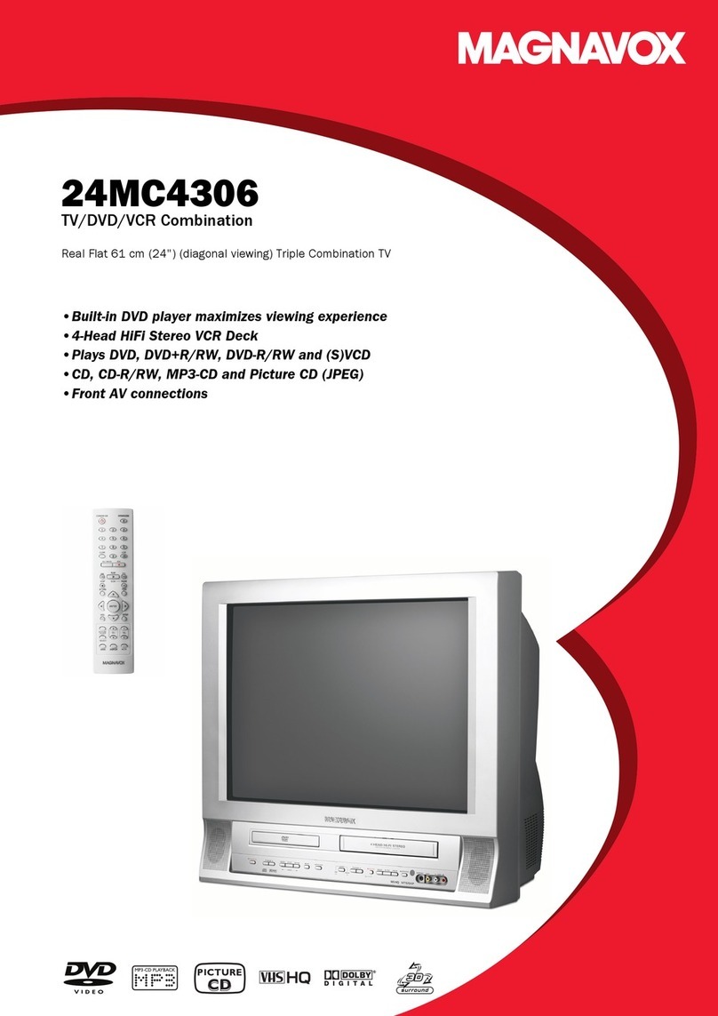 Magnavox 24MC4306 - Tv/dvd/vcr Combination Installation instructions