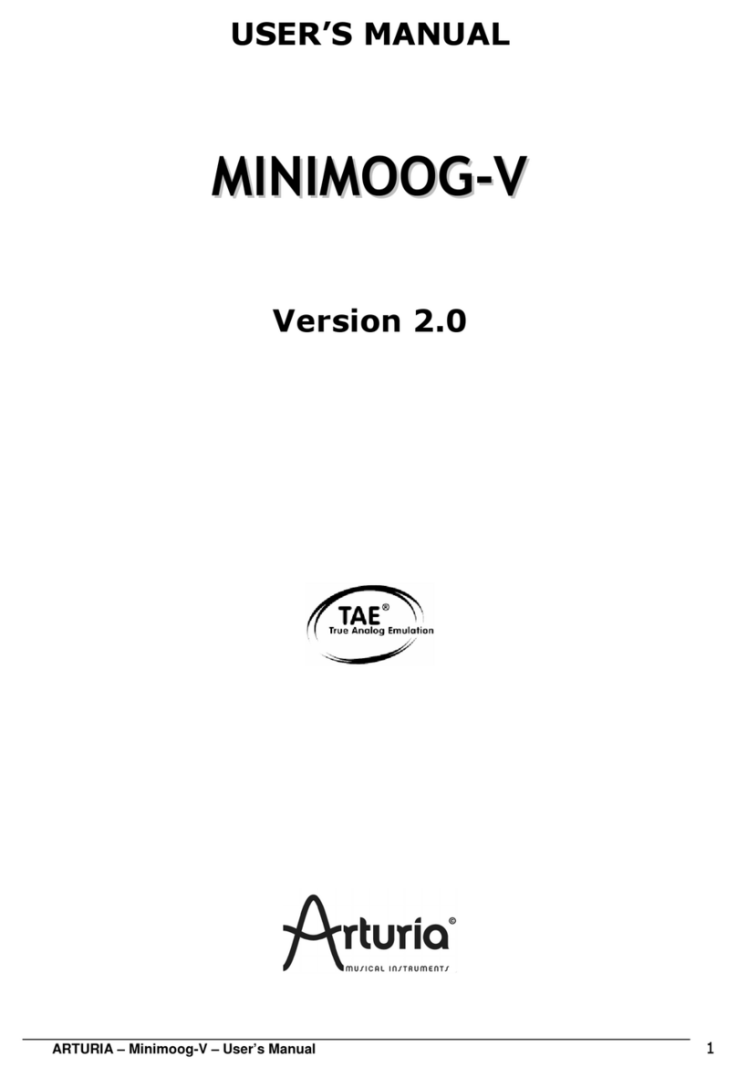 Arturia Minimoog V User manual