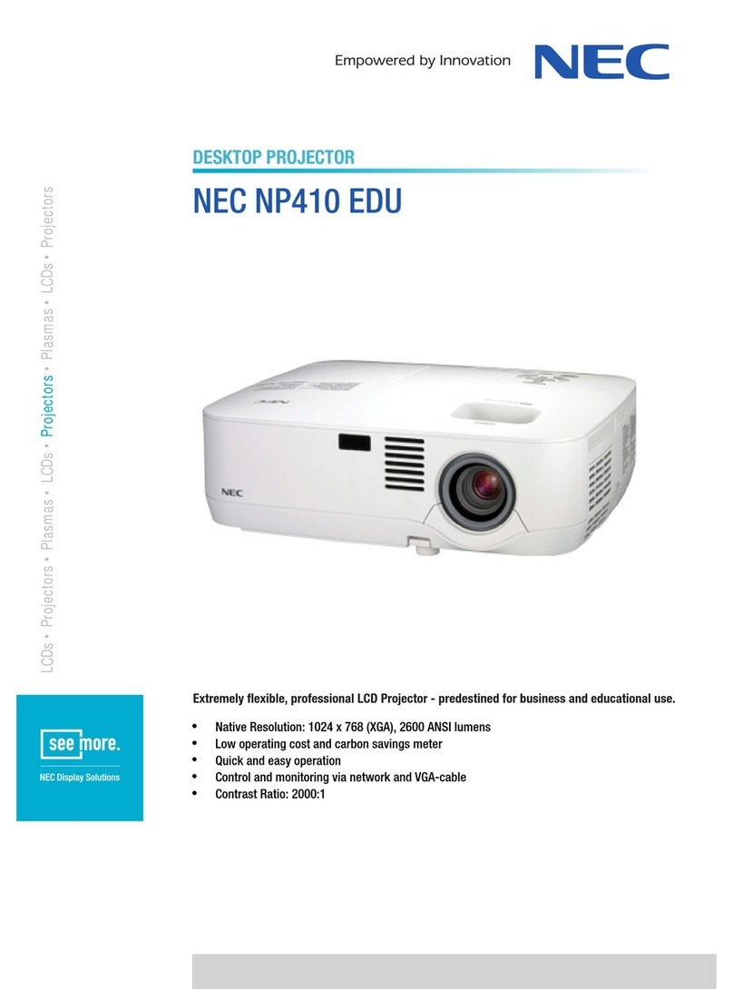 NEC NP410 EDU User manual