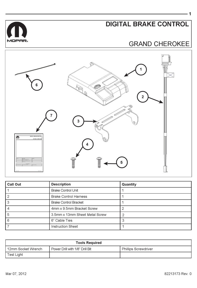 Jeep DIGITAL BRAKE CONTROL Instruction Jeep DIGITAL BRAKE CONTROL Instruction