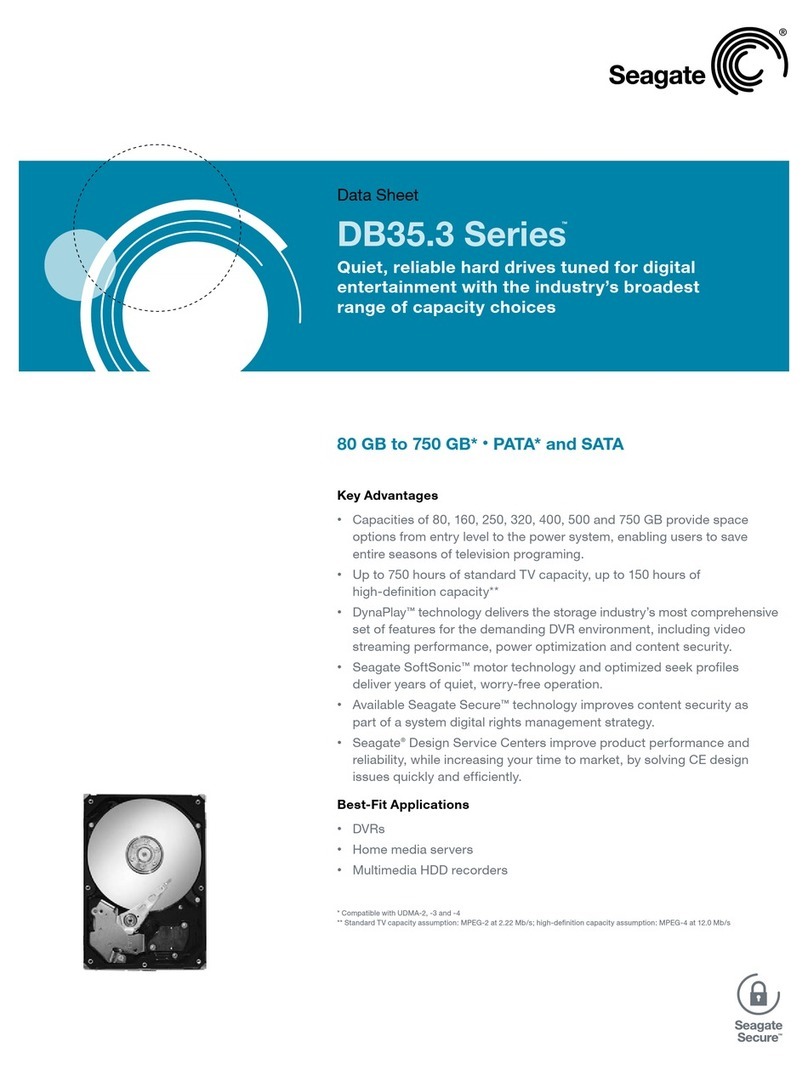 Seagate DB35.3 Series Serial ATA User manual Seagate DB35.3 Series Serial ATA User manual