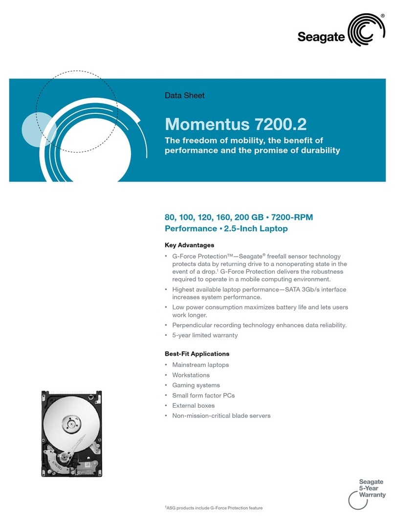 Seagate Momentus 7200.2 User manual