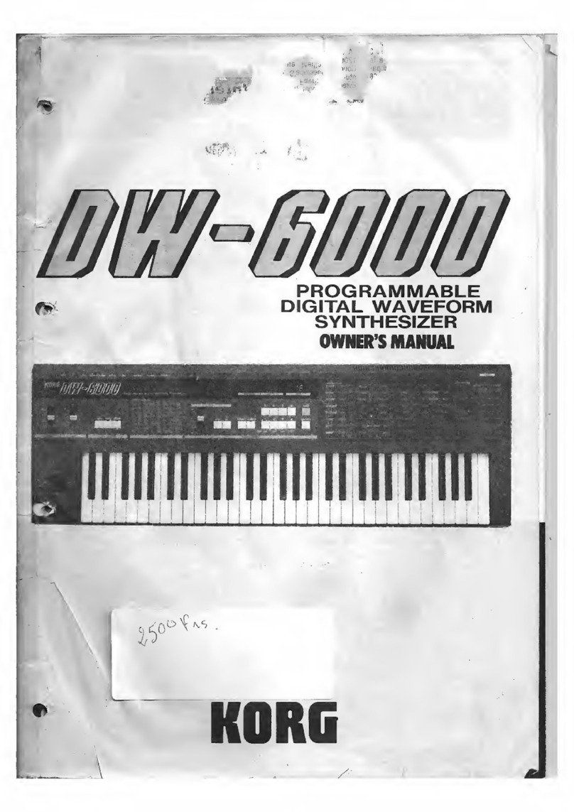 Korg DW-6000 owner's manual
