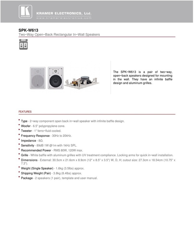 Kramer SPK-W613 specification