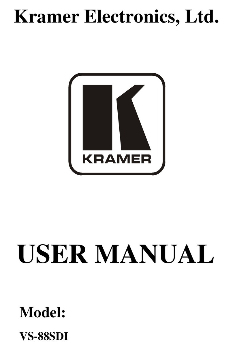 Kramer VS-88SDI User manual