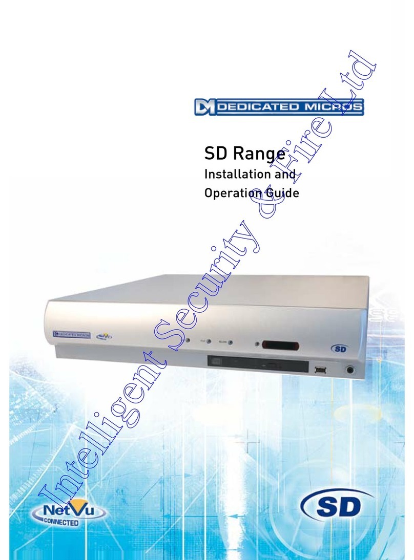 Dedicated Micros SD Range Installation and operation guide