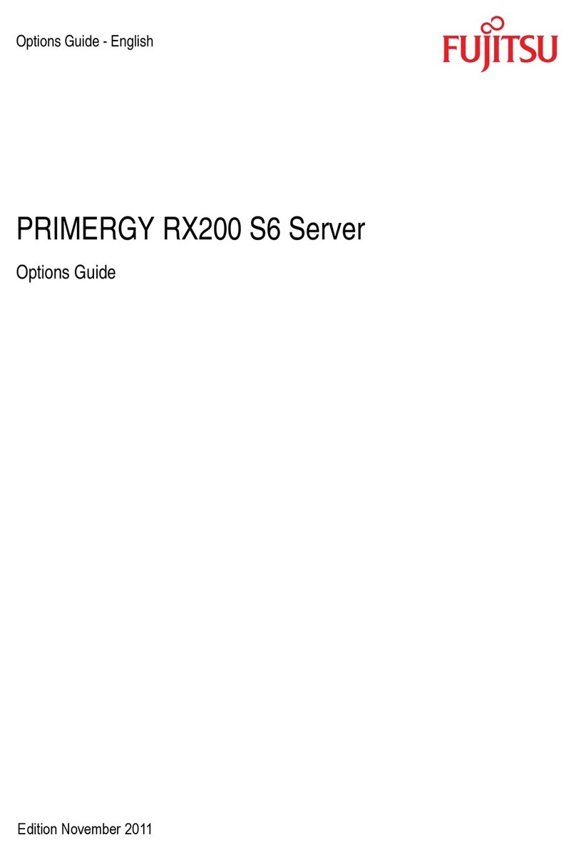 Fujitsu PRIMERGY RX200 S6 User manual
