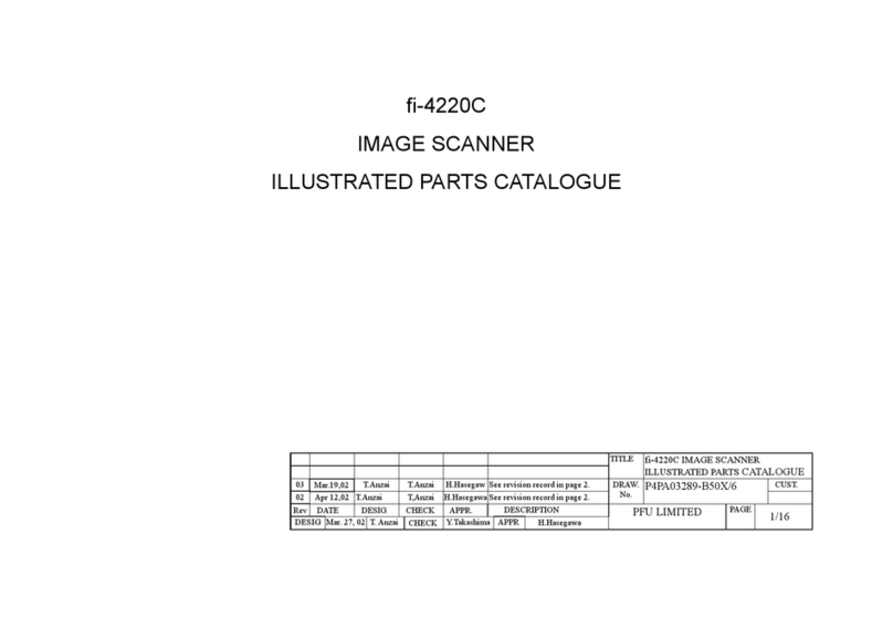 Fujitsu FI 4220C - Document Scanner Illustrated parts catalog