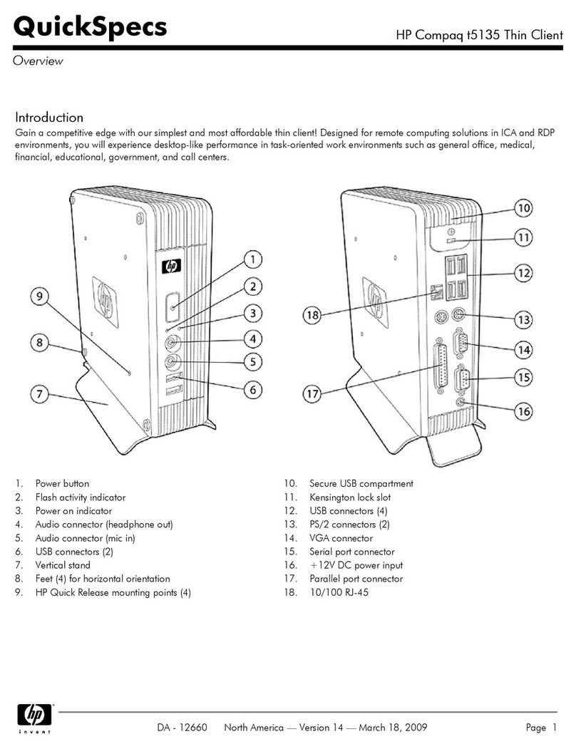 HP T5135 - Compaq Thin Client User instructions