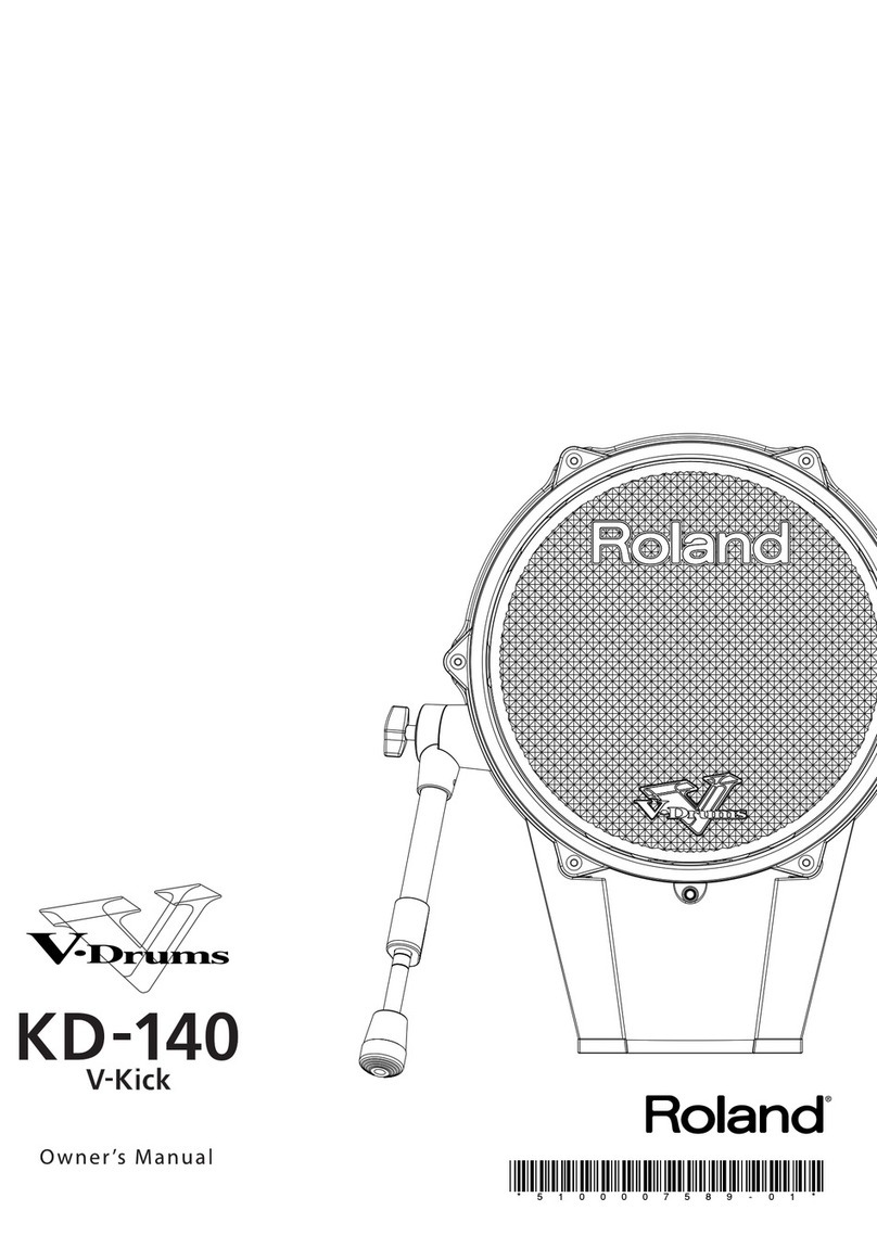 Roland V-Drums KD-140 V-Kick User manual