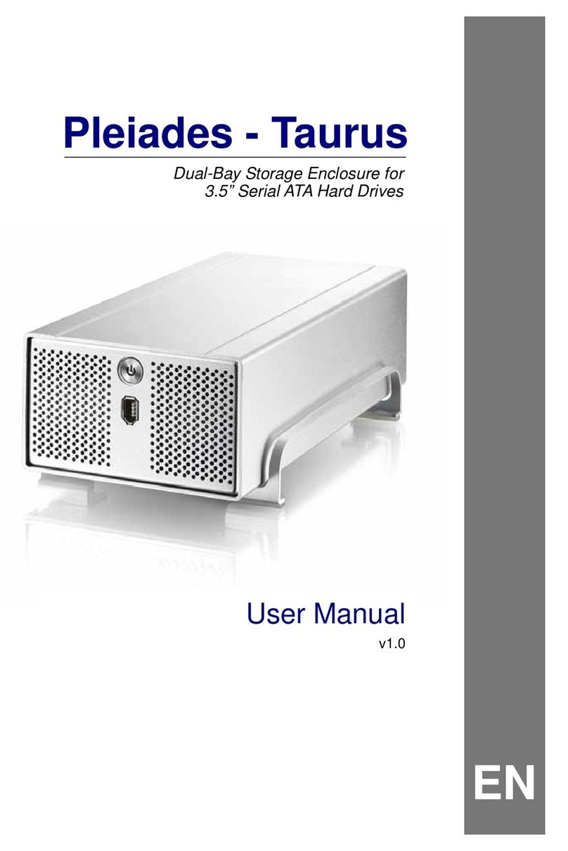 Taurus Dual-Bay Storage Enclosure for 3.5" Serial ATA Hard... user manual Taurus Dual-Bay Storage Enclosure for 3.5" Serial ATA Hard... user manual