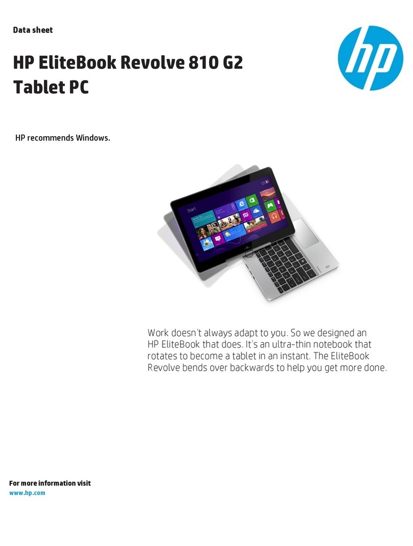 HP EliteBook Revolve 810 G2 Tablet User manual