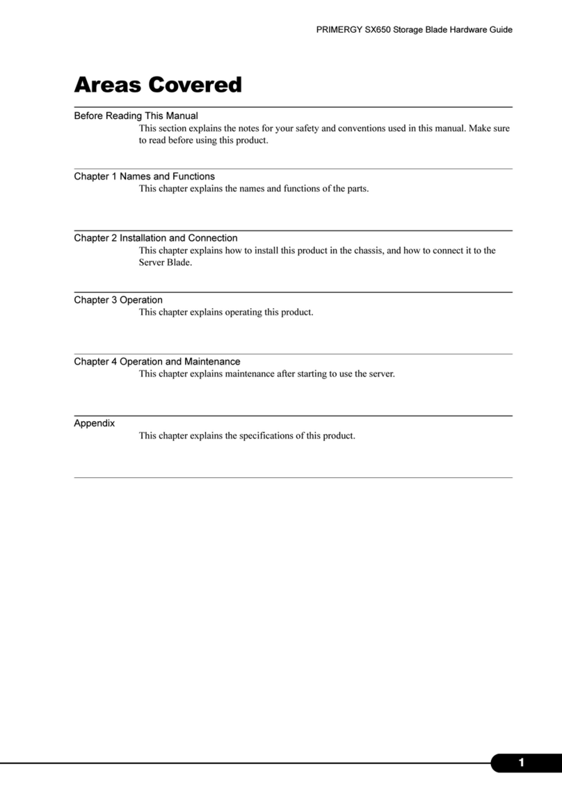 Fujitsu PRIMERGY SX650 Installation instructions