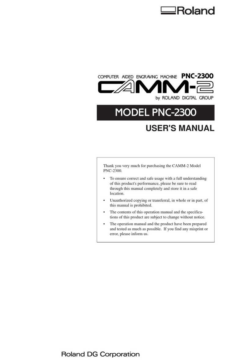 Roland CAMM-2 PNC-2300 User manual
