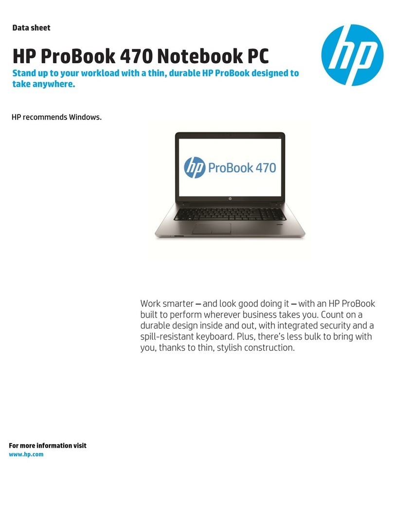HP ProBook 470 User manual