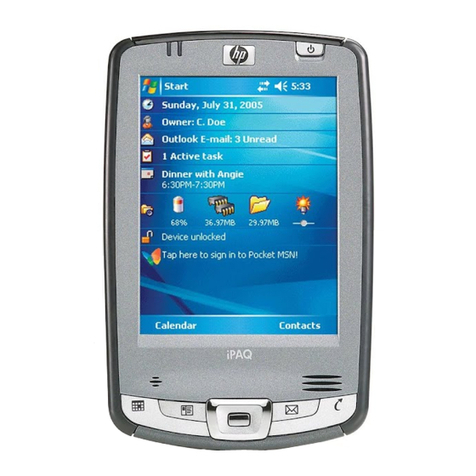 HP iPAQ hx2790c User instructions