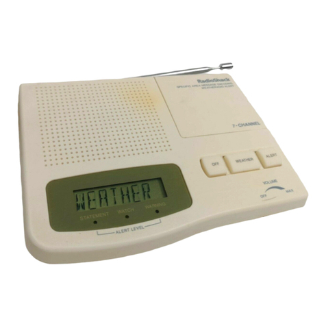 Radio Shack 7-Channel Weatheradio User manual