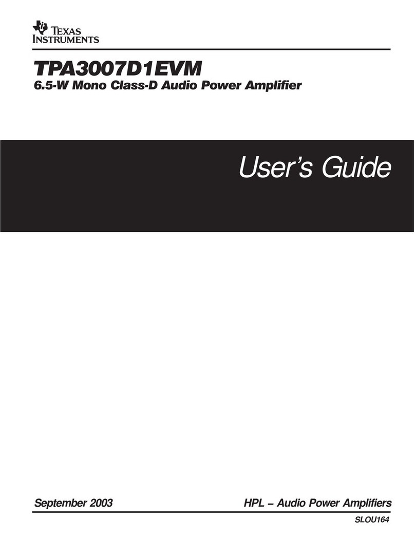 Texas Instruments TPA3007D1EVM user guide