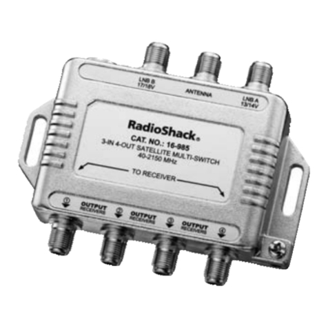Radio Shack 16-985 User manual Radio Shack 16-985 User manual