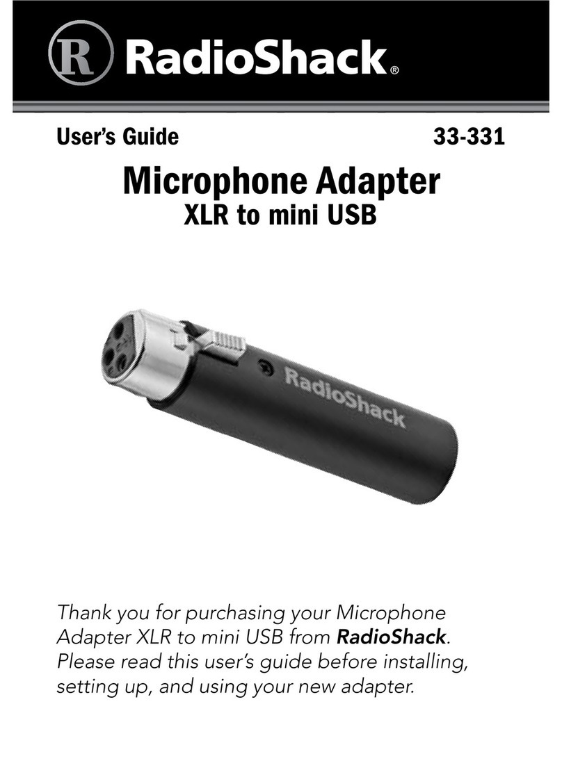 Radio Shack 33-331 user guide