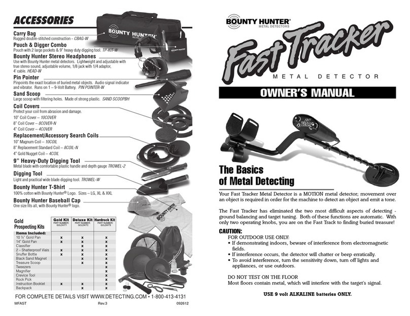 Bounty Hunter Fast Tracker owner's manual
