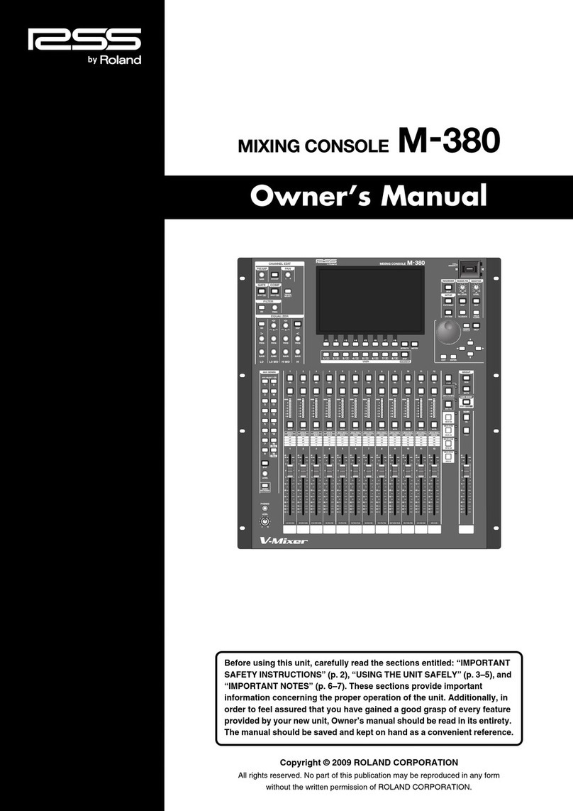 RSS M-380 User manual