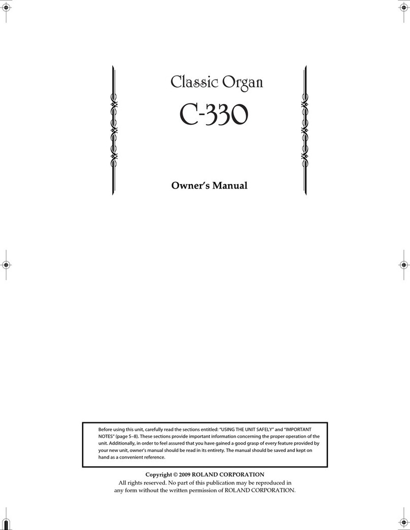 Roland Classic C-330 User manual