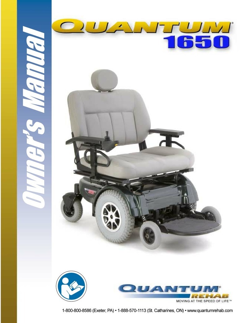 Pride Mobility Quantum 1650 User manual