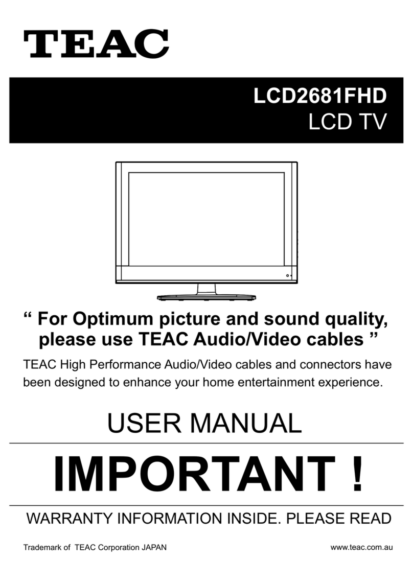 Teac LCD2681FHD User manual Teac LCD2681FHD User manual