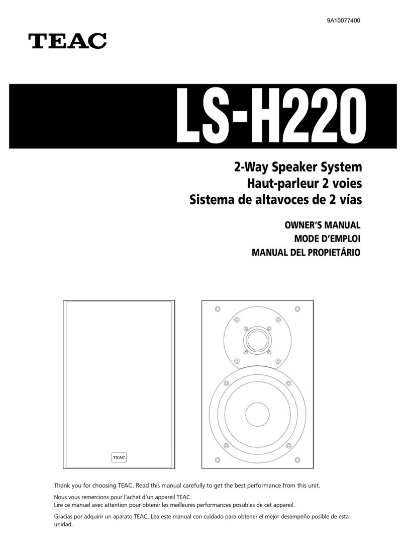 Teac LS-H220 User manual
