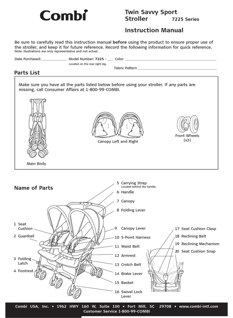 Combi Twin Savvy Sport 7225 Series User manual