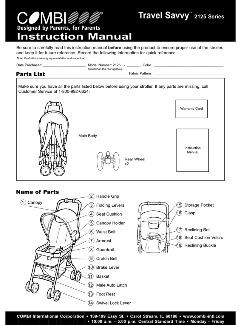 Combi Travel Savvy 2125 Series User manual