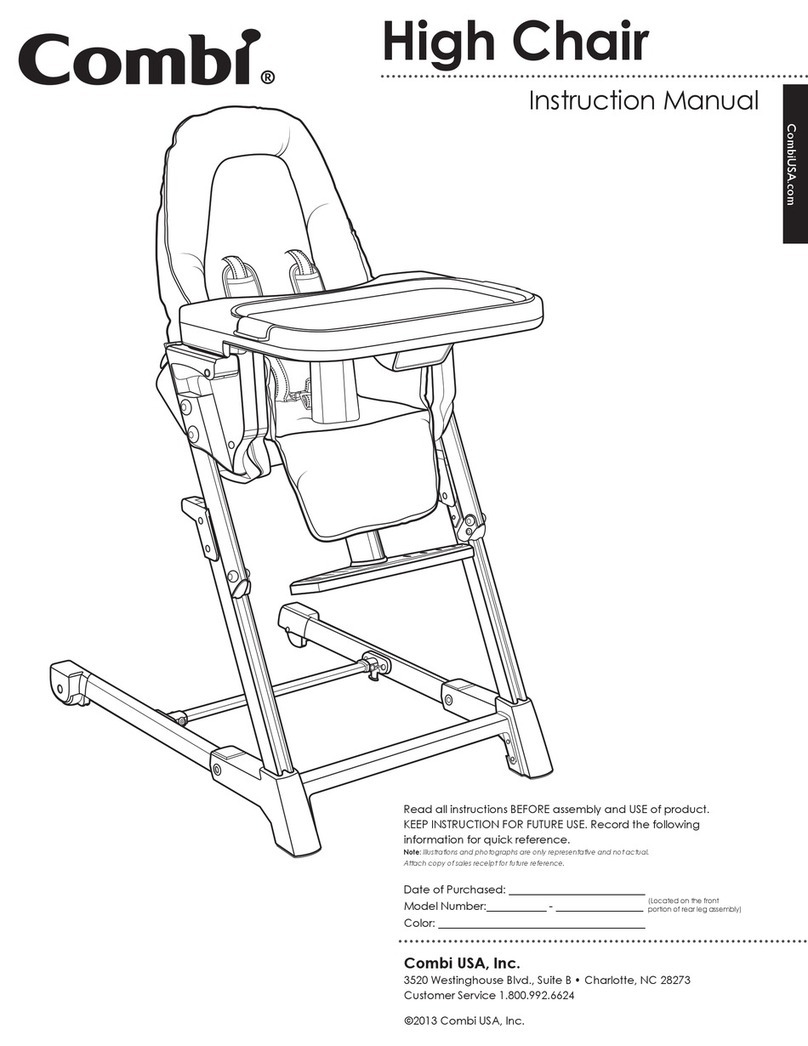 Combi High Chair instruction manual Combi High Chair instruction manual