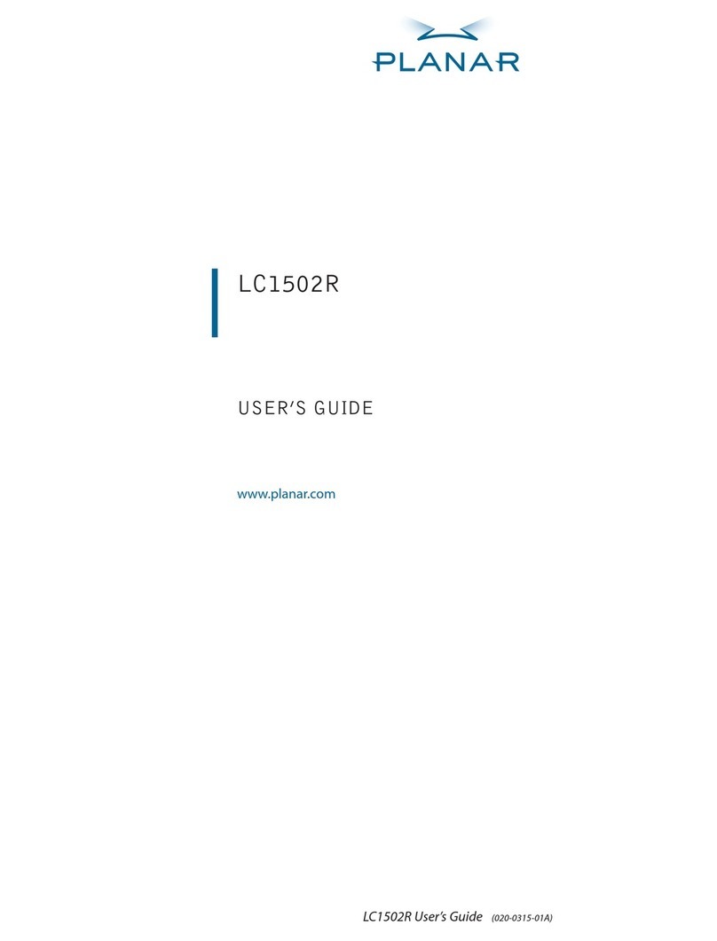 Planar LC1502R SERIES User manual Planar LC1502R SERIES User manual