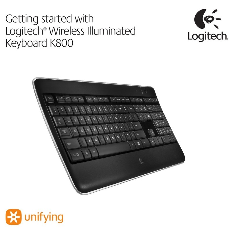 Logitech K800 User manual
