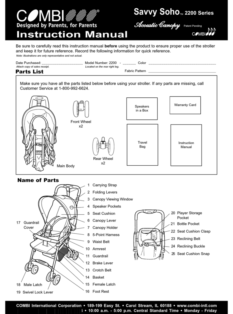Combi Savvy Soho 2200 Series User manual