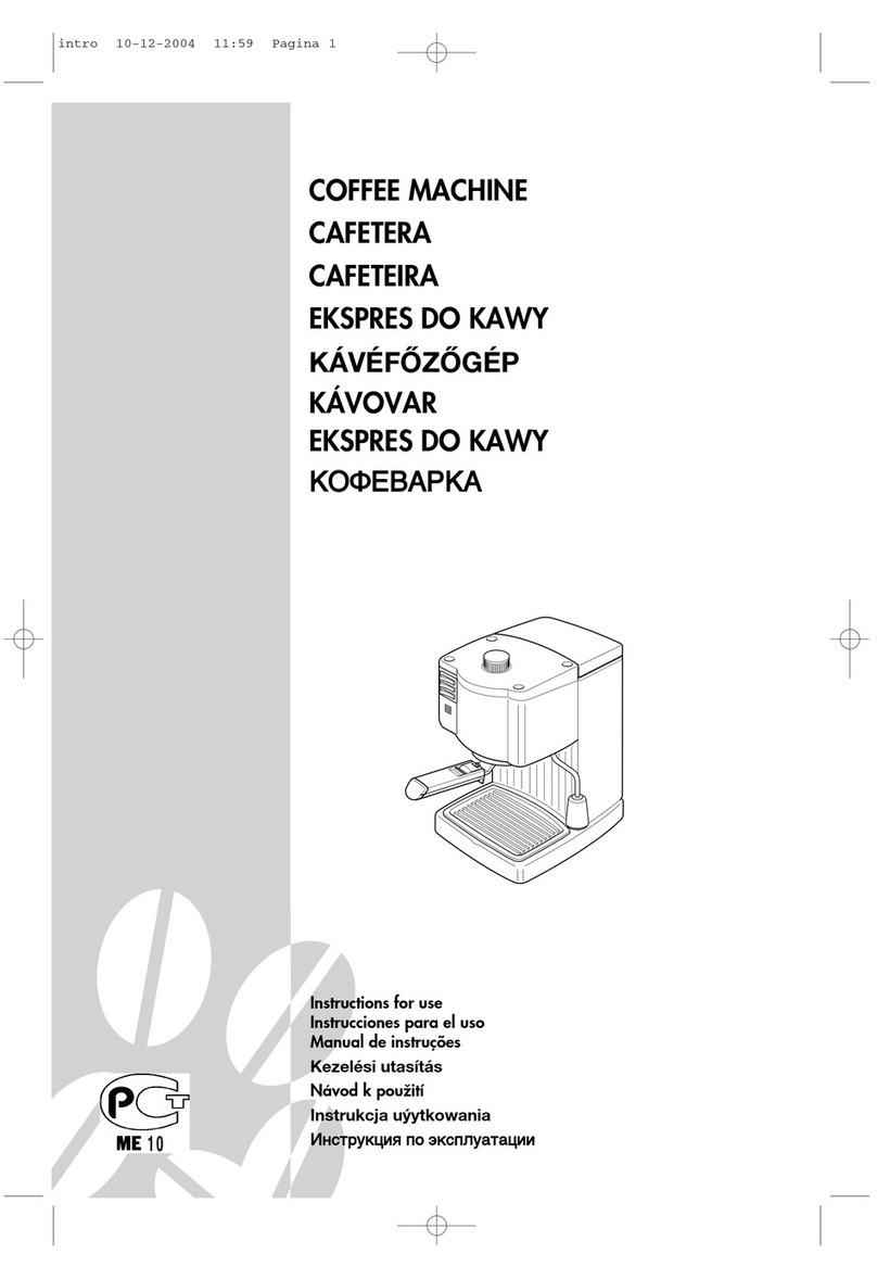 DeLonghi Coffee machine User manual