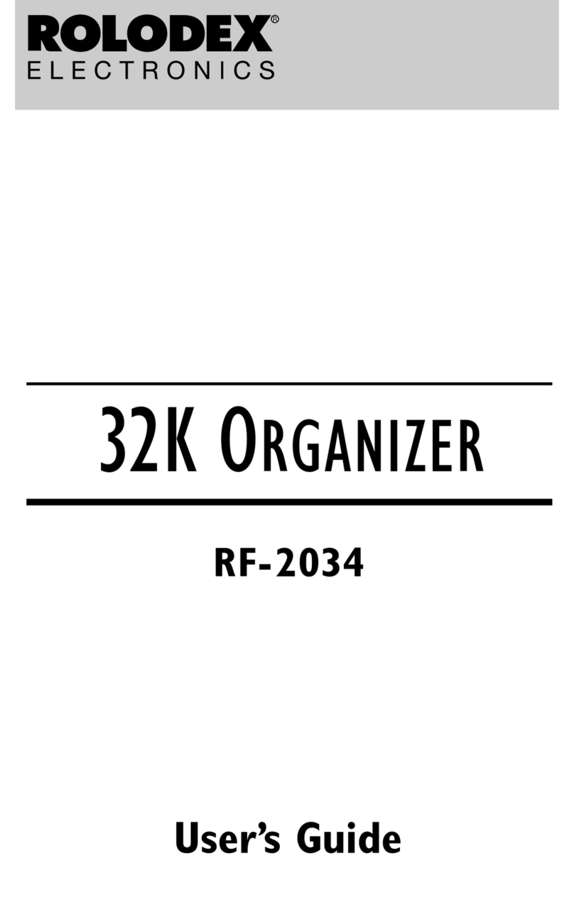 Rolodex RF-2034 user guide