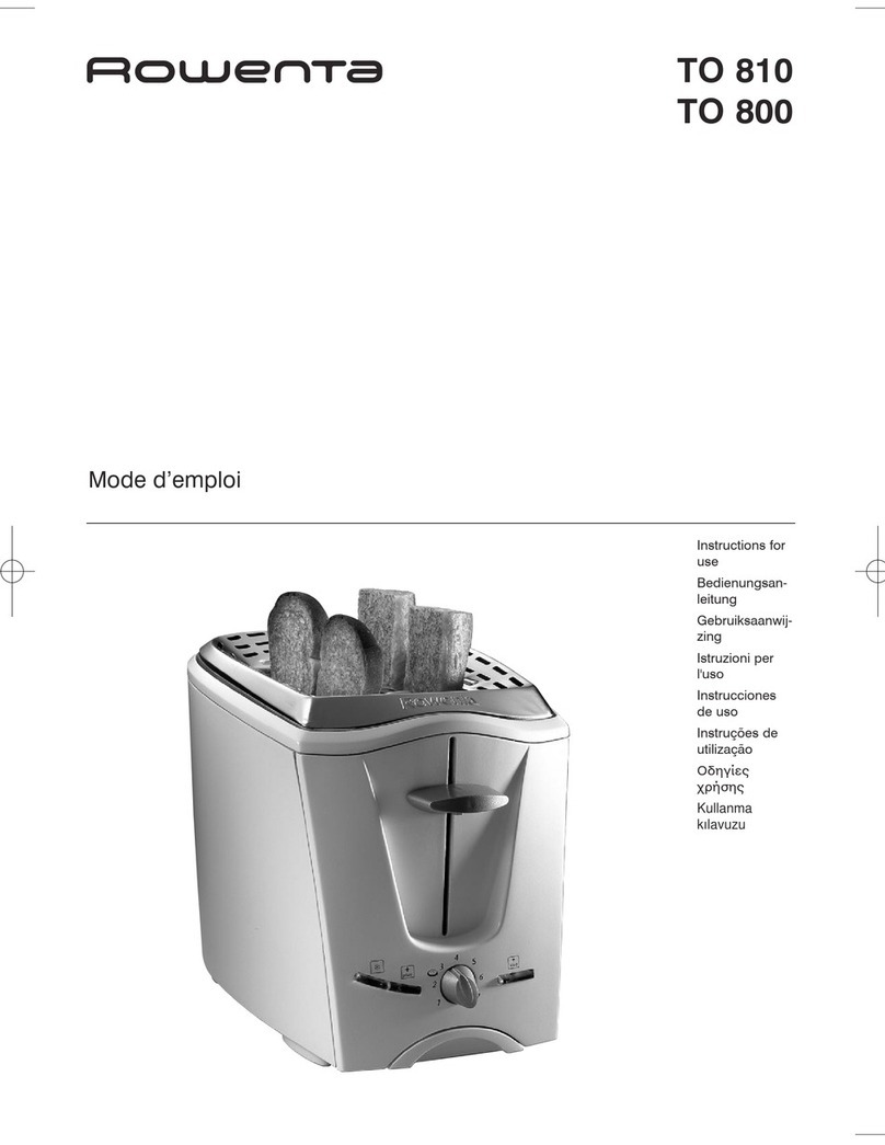 Rowenta TO 810 Instructions for use