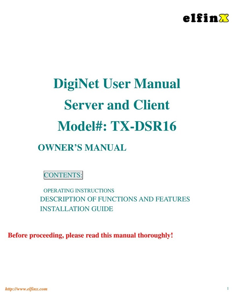 ElfinX TX-DSR16 owner's manual