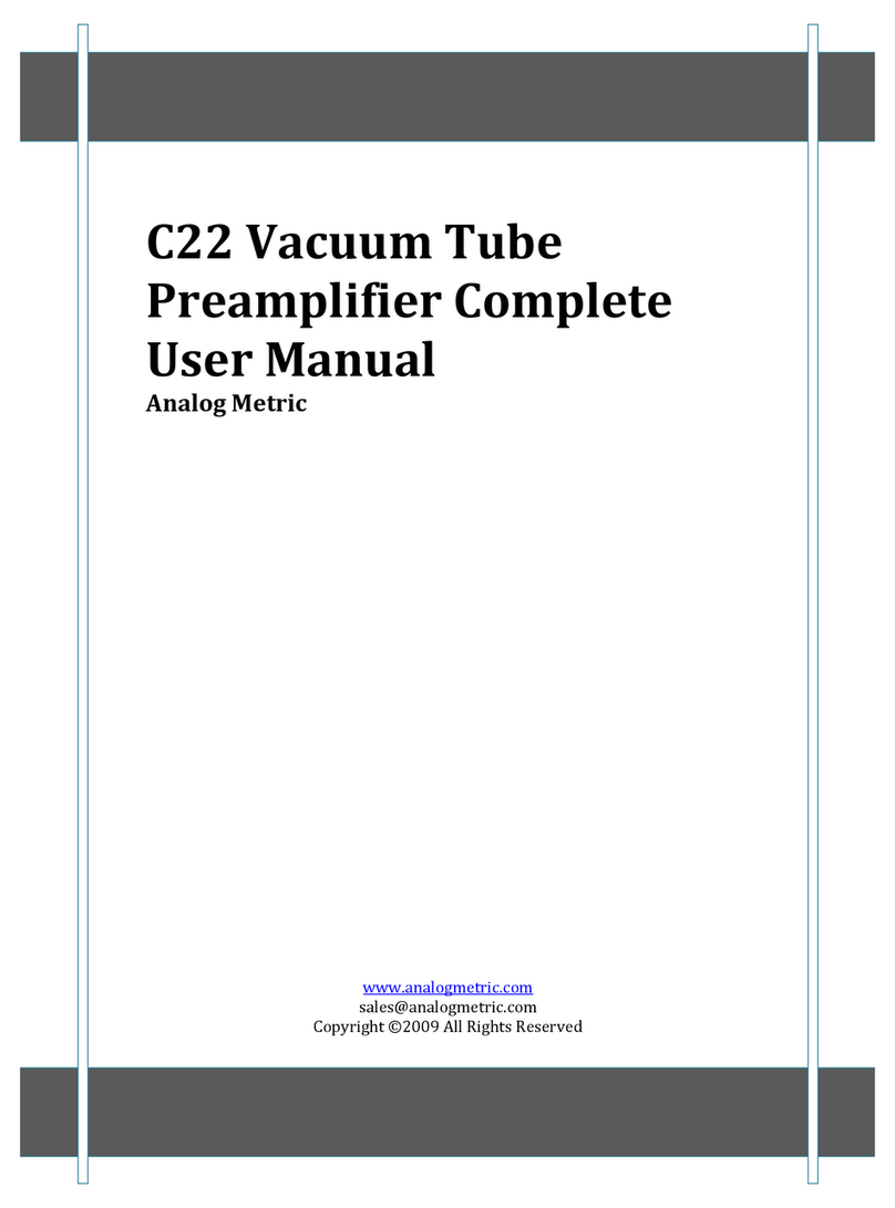 Analog Metric C22 user manual