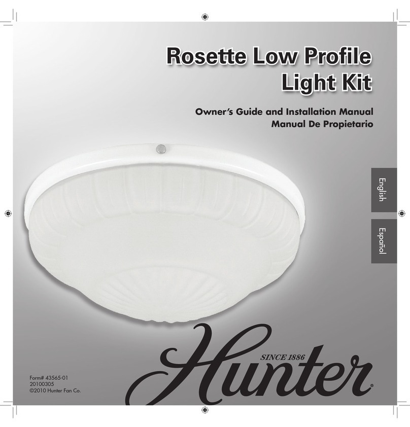 Hunter Rosette Owner's guide and installation manual